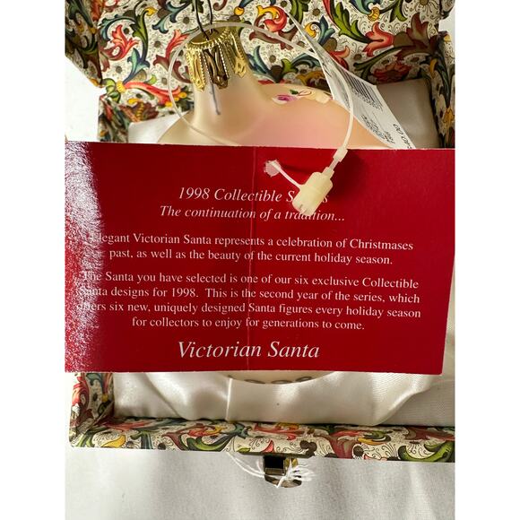 Dillard's 1998 "Victorian Santa" Hand Painted Signed Christmas Ornament-NEW! - Picture 4 of 7
